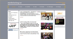 Desktop Screenshot of medielarling.no